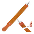 Leather Straight Razor Strop with Gold Horse Detail – Professional Barber Sharpening Strop