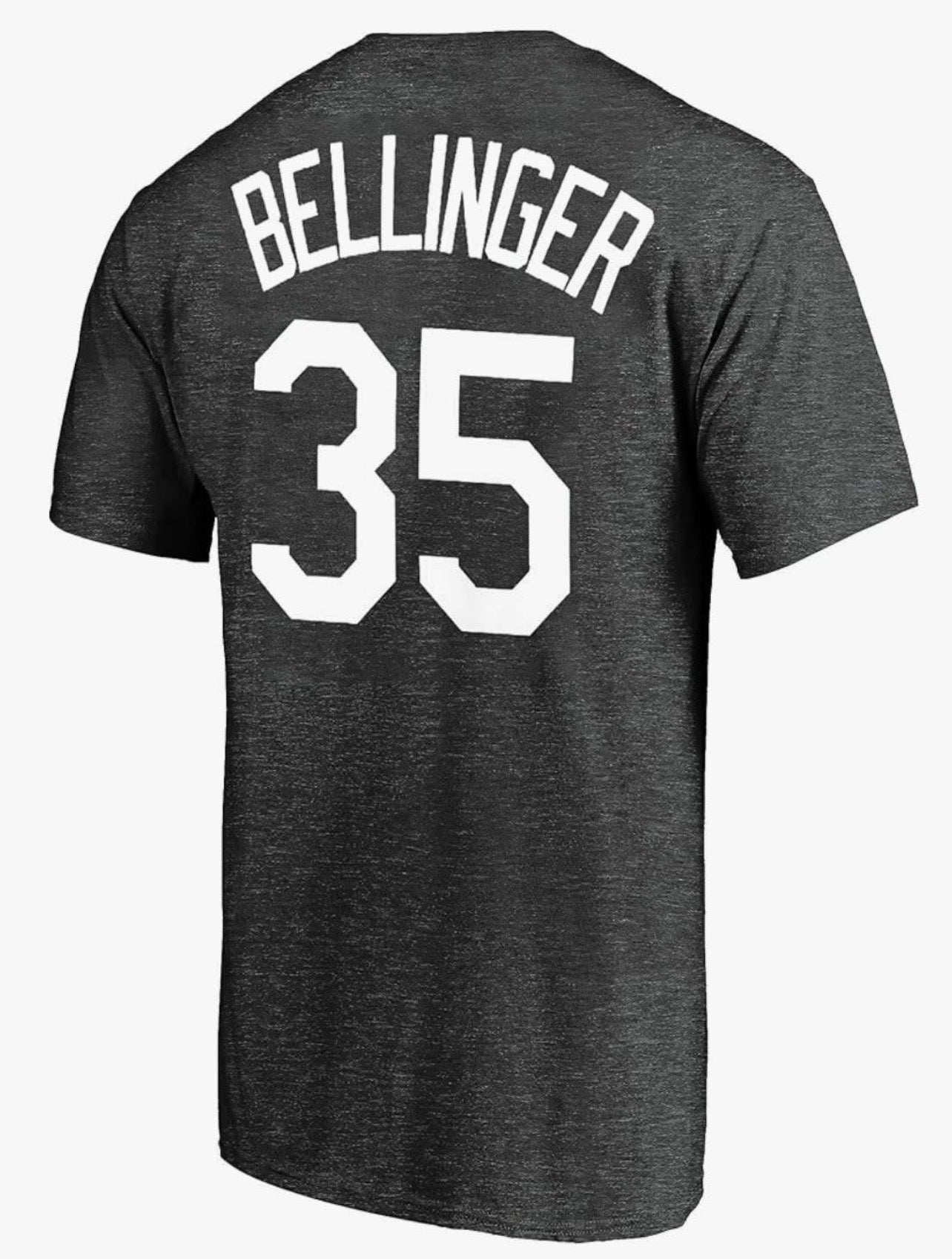 Youth Los Angeles Dodgers #35 Bellinger T-Shirt – Charcoal Gray