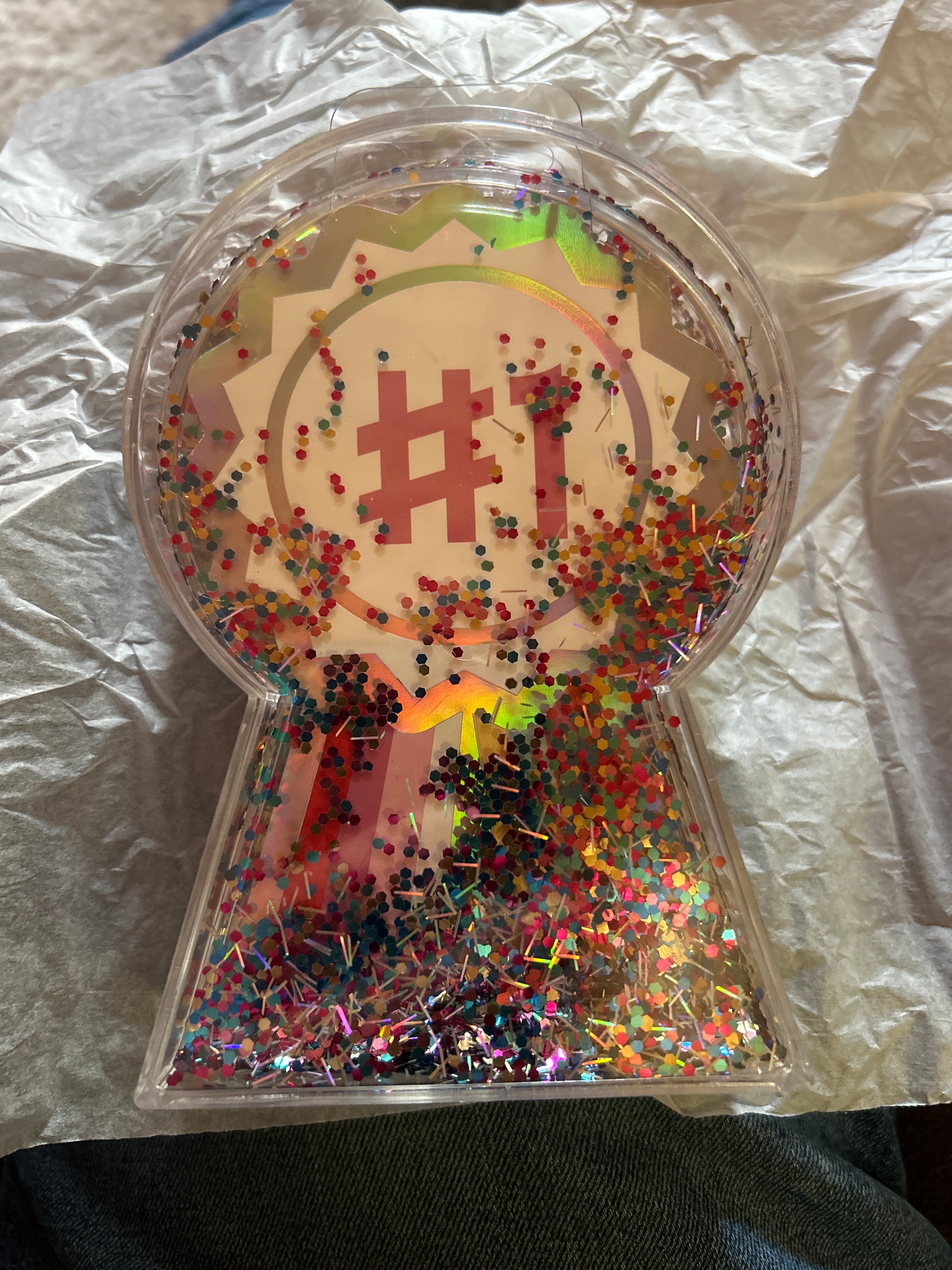 🎉 GARVEN Shaker Trophy – Confetti Decoration (6″) – Party Award / First Place