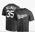 Youth Los Angeles Dodgers #35 Bellinger T-Shirt – Charcoal Gray