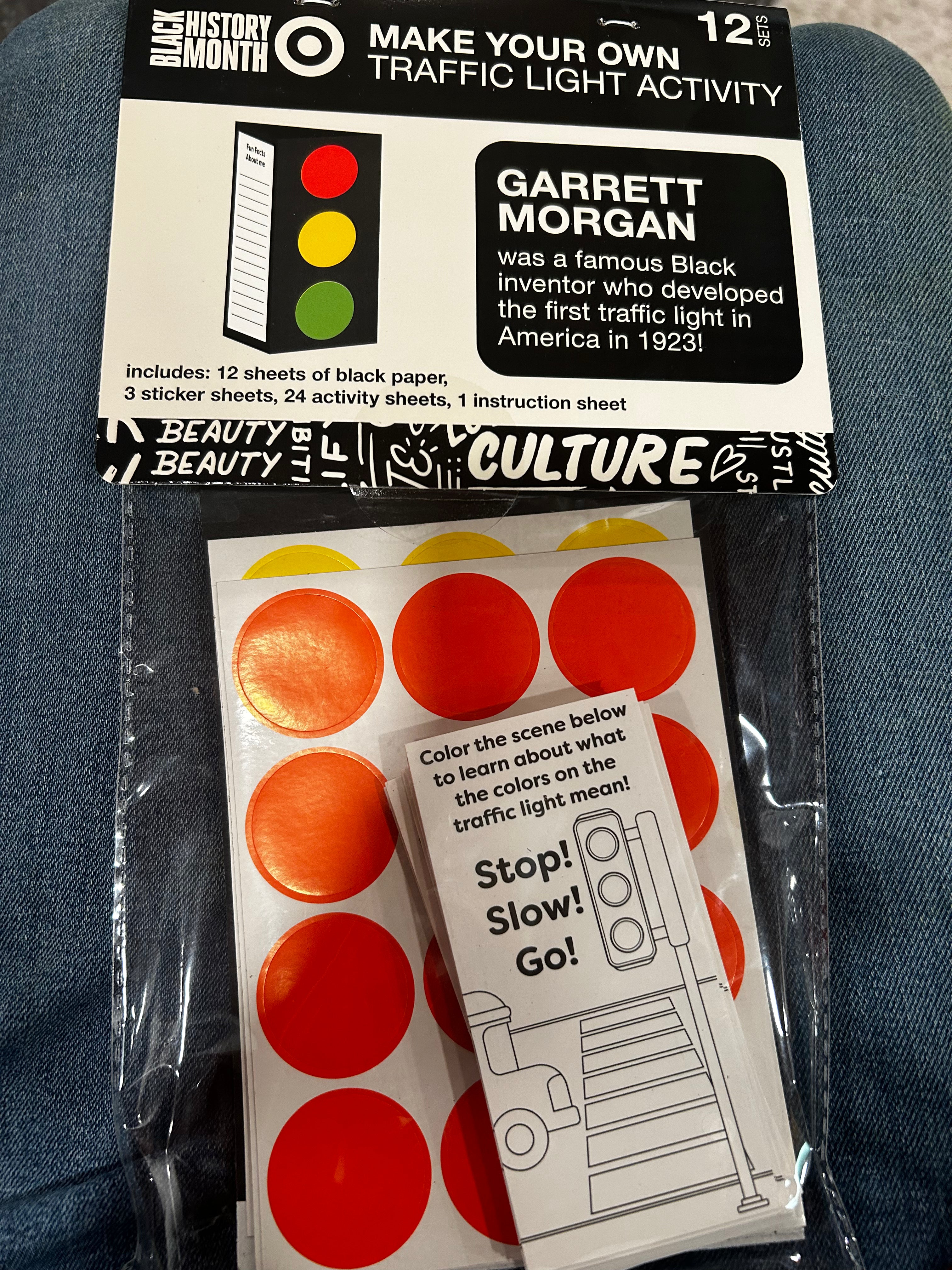 Make Your Own Traffic Light Activity – Garrett Morgan | Black History Month Craft (12 Sets)