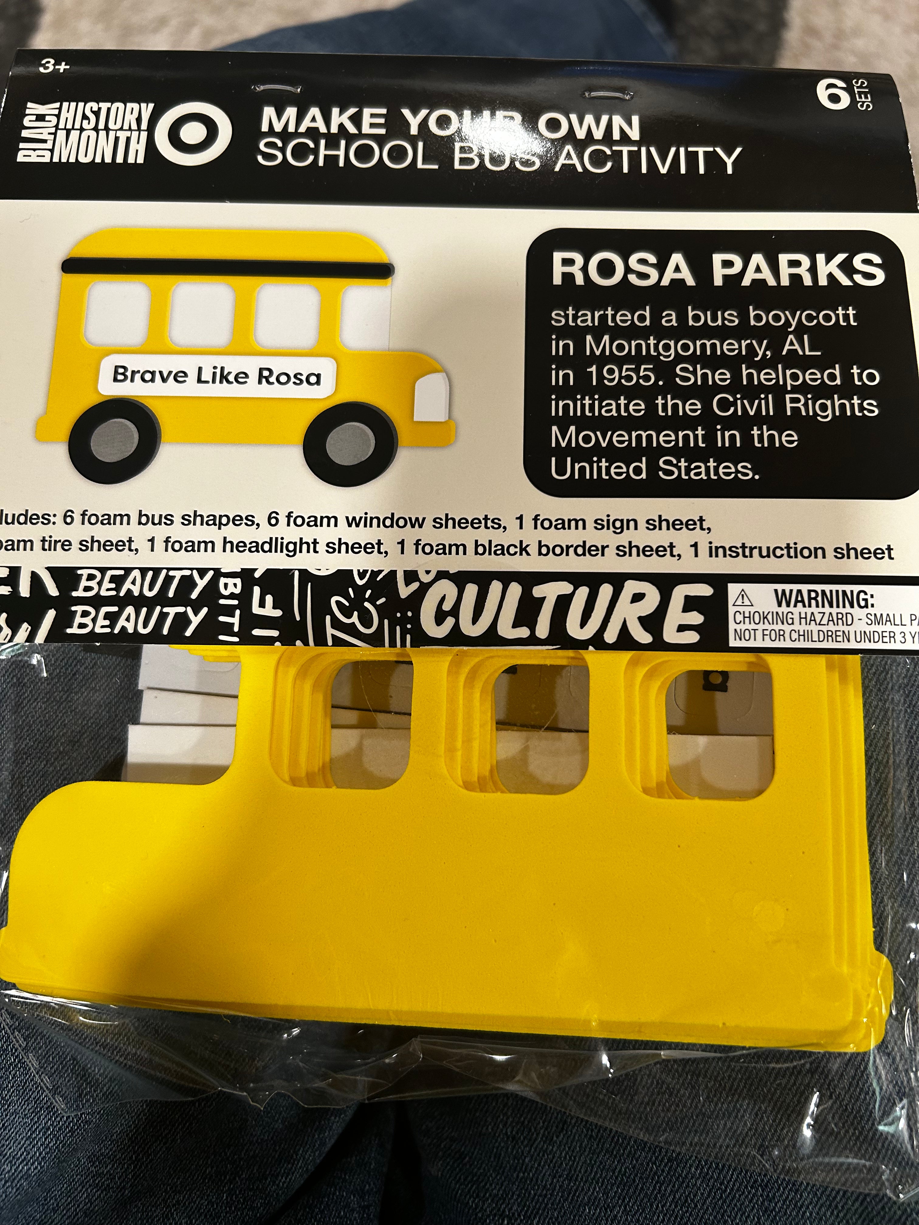 Make Your Own School Bus Activity – Rosa Parks | Black History Month Craft (6 Sets)