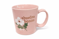 Abuelita Bonita Pink Floral Ceramic Coffee Mug
