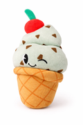 Cute Ice Cream Cone Plush Toy – Kawaii Mint Chip Stuffed Dessert – Kids 3+ Soft Mini Plush