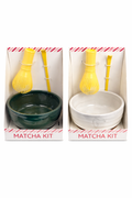 Japanese Matcha Tea Ceremony Starter Kit – Bamboo Whisk, Scoop & Ceramic Bowl Set (Green or White)