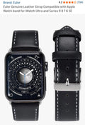 Euler apple watch strap. Black 
(38,40,41mm)